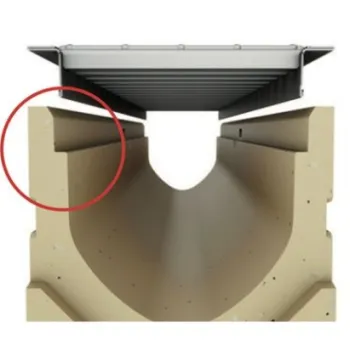 Smilšķērājs ACO EuroLine 2.0 B125, H=30cm ar plastmasas režģi, 3004024