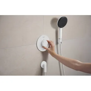 Dušas maisītājs Hansgrohe Ecostat Comfort S ar termostatu iebūvējams, 1 ierīce matēti balts 33714700
