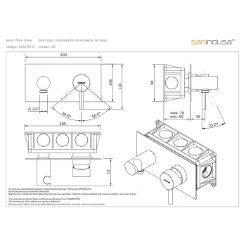 Dušas masītājs Sanindusa New Icone, Hromēts 526270111