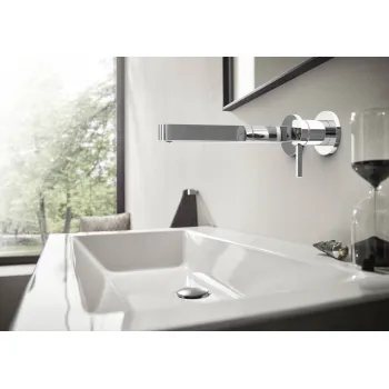 Vannas istabas izlietnes maisītājs Hansgrohe Finoris 22.8cm Iebūvējamais, EcoSmart, hroms 76050000