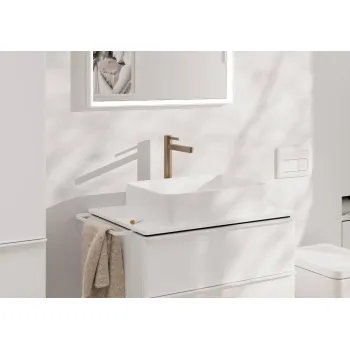 Vannas istabas izlietnes maisītājs Hansgrohe Finoris 260 ar Push-Open, Paaugstināts, CoolStart, EcoSmart, pulēts bronzas tonis 76072140
