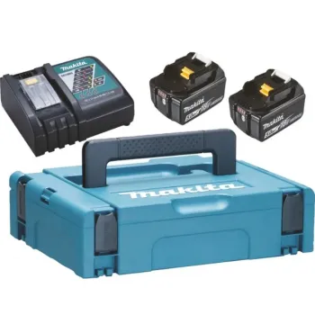 Akumulatora lādētājs Makita 9A un 2x akumulatoru komplekts 18 V LXT 5.0 Ah 197624-2