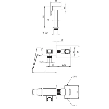 Bidetta Maisītājs Deante Blur, Iebūvējams BQL_D34M Titāns