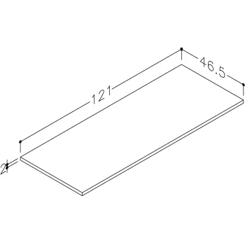 Darba virsma Kame Universal HPL 121cm Silestone Blanco Maple WP/12-3/D24