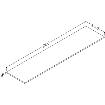Darba virsma Kame Universal HPL 200cm Silestone Blanco Maple WP/20-3/D24