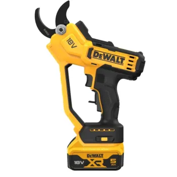 Dārza šķēres DeWALT18 V akumulatora, 1 x 5,0 Ah XR akumulators, DCMPP568P1 lādētājs