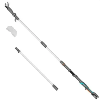 Dārza šķēres Gardena 18 V akumulatora teleskopiskās HighCut 360/18 V P4A, 1 x 2,0 Ah akumulators, lādētājs 14776-20