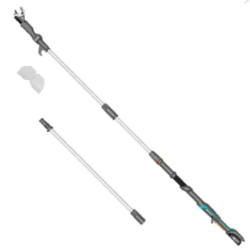 Dārza šķēres Gardena 18 V akumulatora, teleskopiskās HighCut 360/18 V P4A, bez akumulatora un lādētāja 14776-55