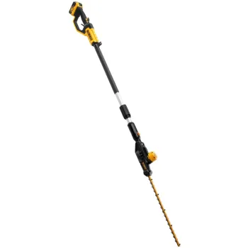 Dzīvžoga šķēres DeWALT 18 V akumulatora ar garu rokturi, 1 x 5,0 Ah XR akumulators, DCMPH566P1 lādētājs