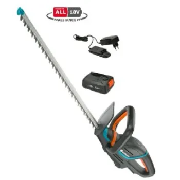 Dzīvžoga šķēres Gardena 18 V akumulatora  ComfortCut 60/18 V P4A, 60 cm, 1 x P4A PBA 2,5 Ah akumulators, lādētājs 14731-20
