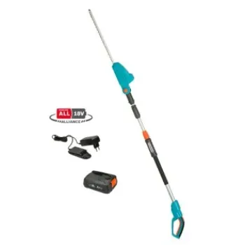 Dzīvžoga šķēres Gardena 18 V akumulatora teleskopiskās  THS 42/18V P4A, 42 cm, 1 x 2,5 Ah akumulators, lādētājs 14732-20