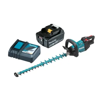 Dzīvžoga šķēres Makita 18 V akumulatora 60 cm, 1 x 5,0 Ah LXT akumulators, lādētājs DUH602RT