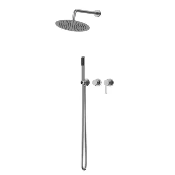 Dušas sistēma O'DESIGN HANAE iebūvējama ar Dušas galvu un rokas dušu Hromēta HAN502C