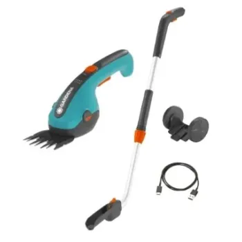 Krūmu un zāles šķēres Gardena 3,6 V akumulatora ClassicCut Li, teleskopiskas, ar integrētu akumulatoru, lādētāju 9886-20