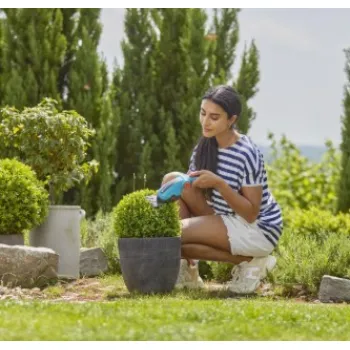 Krūmu un zāles šķēres Gardena 3,6 V akumulatora ComfortCut Li, teleskopiskas, ar integrētu akumulatoru, lādētāju 9889-20