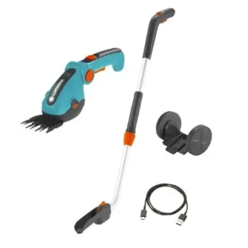 Krūmu un zāles šķēres Gardena 3,6 V akumulatora ComfortCut Li, teleskopiskas, ar integrētu akumulatoru, lādētāju 9889-20
