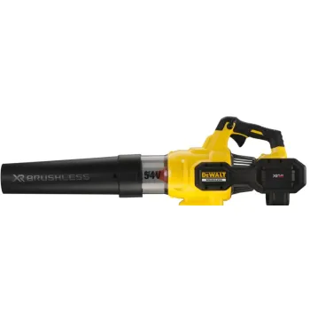 Lapu Pūtējs DeWALT 54 V akumulatora, 1 x 9,0 Ah FLEXVOLT akumulators, DCMBA572X1 lādētājs