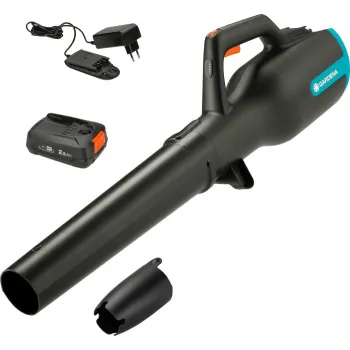 Lapu Pūtējs Gardena 18 V akumulatora, PowerJet 18 V P4A, 1 x P4A PBA 2,5 Ah akumulators, lādētājs 14890-20
