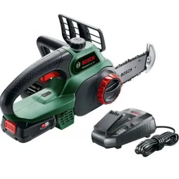 Motorzāģis Bosch 18 V akumulatora 20 cm, 1 x 2,5 Ah akumulators, lādētājs 06008B8000
