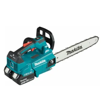 Motorzāģis Makita 18 V akumulatora ķēdes zāģis 35 cm, 2 x 5,0 Ah LXT akumulatori, lādētājs DUC356PT2B