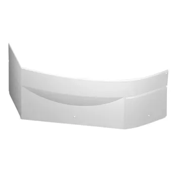 Vannas panelis Polysan Mamba stūra 170 R, labais, balts 77312