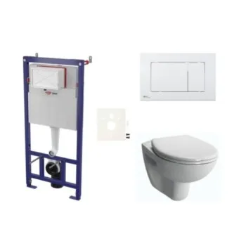 Tualetes poda komplekts Rāmis SAT ar podu Vitra Normus, vāku un Baltu pogu SIKOSSNOR20K