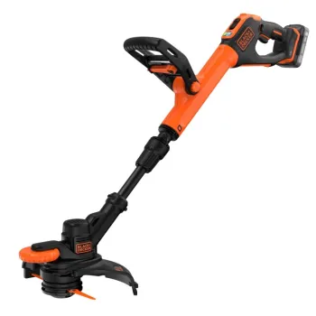 Trimmeris BLACK+DECKER 18 V akumulatora ar auklu, 28 cm pļaušanas platums, 1 x 2,0 Ah akumulators, lādētājs BCSTR918D1-QW