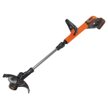 Trimmeris BLACK+DECKER 18 V akumulatora ar  auklu, 28 cm pļaušanas platums, 1 x 2,0 Ah akumulators, lādētājs STC1820PC-QW