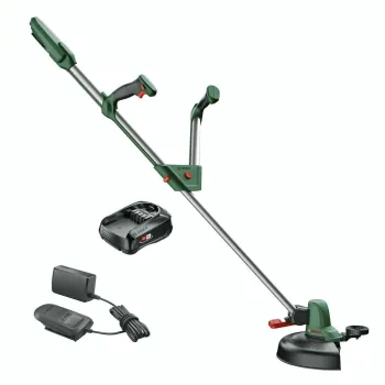 Trimmeris Bosch 18 V akumulatora ar auklu, 26 cm pļaušanas platums, 1 x 2,0 Ah akumulators, lādētājs 06008C1D03
