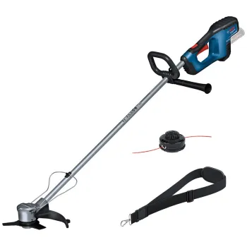 Trimmeris Bosch 18 V akumulatora ar auklu, 33 cm pļaušanas platums, bez akumulatora un lādētāja 06008D1000