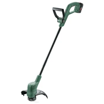 Trimmeris Bosch 18 V ar auklu, 23 cm pļaušanas platums, 1 x 2,0 Ah, akumulators, lādētājs 06008C1A03