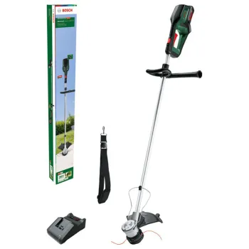 Trimmeris Bosch 36 V ar auklu, 33 cm pļaušanas platums, 1 x 2,0 Ah akumulators, lādētājs 06008C1K00