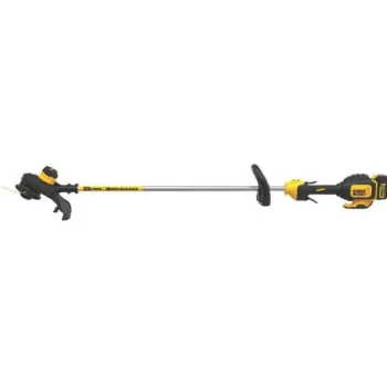 Trimmeris DeWALT 18 V akumulatora ar auklu, 33 cm pļaušanas platums, 1 x 5,0 Ah XR akumulators, DCM561P1 lādētājs