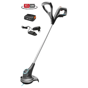 Trimmeris Gardena 18 V SmallCut 23/18 V, pļaušanas platums 23 cm, 1 x litija jonu akumulators 2,0 Ah, lādētājs 14702-20