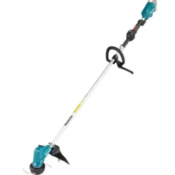 Trimmeris Makita 18 V akumulatora krūmgriezis, 30 cm pļaušanas platums, 2 x 5,0 Ah LXT akumulatori, lādētājs DUR190LRT3
