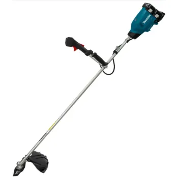 Trimmeris Makita 18 V akumulatora krūmgriezis, 43 cm pļaušanas platums, 2 x 5,0 Ah akumulatori, lādētājs DUR369APT2