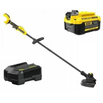 Trimmeris Stanley 18 V akumulatora ar auklu, 33 cm pļaušanas platums, 1 x 4,0 Ah litija jonu akumulators, lādētājs SFMSTB930M-QW