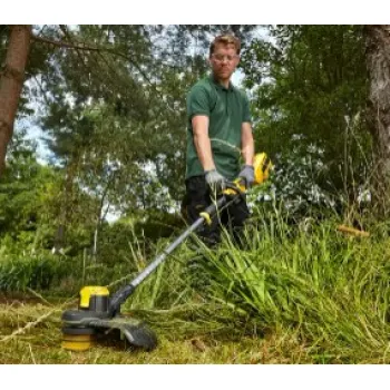 Trimmeris Stanley 54 V akumulatora ar auklu, 33 cm pļaušanas platums, bez akumulatora un lādētāja SFMCSTB963B-XJ
