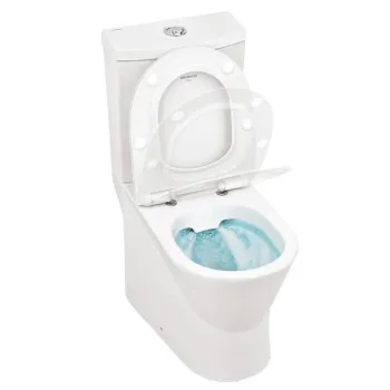 Tualetes pods Sanindusa URB.Y 65 Rimfree, ar SoftClose EasyClipp vāku, Balts 140913004