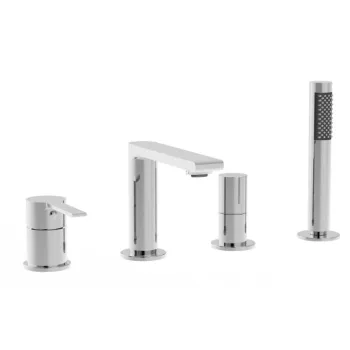 Vannas / Dušas Maisītājs O'DESIGN FIGARO Uz Vannas malas Hromēts FIG304C