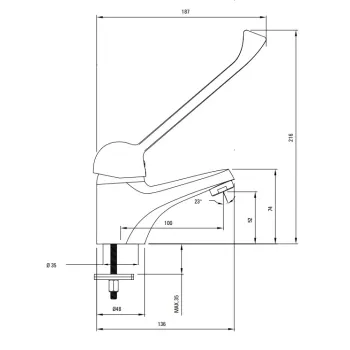 Vannas istabas Izlietnes Maisītājs Deante Joko, Clinic BOJ_020C