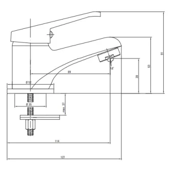 Vannas istabas Izlietnes Maisītājs Deante Lobo, BYU_020M