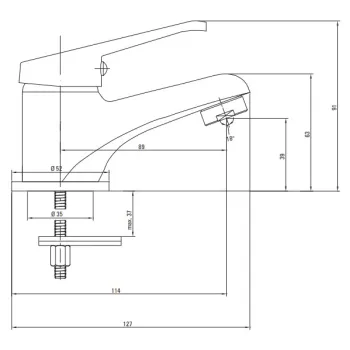 Vannas istabas Izlietnes Maisītājs Deante Lobo, BYU_021M