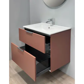 Vannas istabas skapītis Kame Big 100cm 2 atvilknes, bez izlietnes, Antique red BU/10-3DR/40-BIG