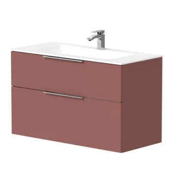 Vannas istabas skapītis Kame Big 100cm 2 atvilknes, bez izlietnes, Antique red BU/10-3DR/40-BIG