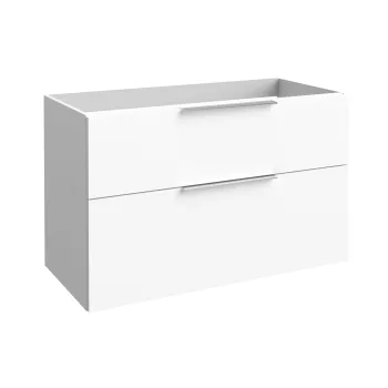 Vannas istabas skapītis Kame Big 100cm 2 atvilknes, bez izlietnes, Balts Matēts BU/10-3DR/WS-BIG