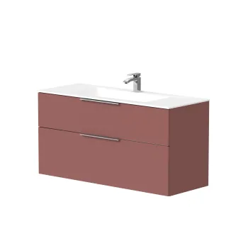 Vannas istabas skapītis Kame Big 120cm 2 atvilknes, bez izlietnes, Antique red BU/12-3DR/40-BIG