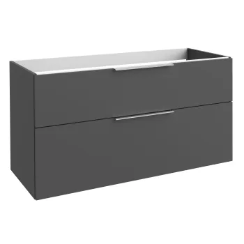 Vannas istabas skapītis Kame Big 120cm dubultā 2 atvilknes, bez izlietnes, Graphite BUD/12-3DR/D27-BIG
