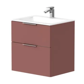Vannas istabas skapītis Kame Big 60cm 2 atvilknes, bez izlietnes, Antique red BU/6-3DR/40-BIG