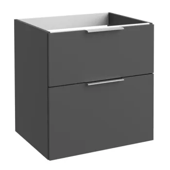Vannas istabas skapītis Kame Big 60cm 2 atvilknes, bez izlietnes, Graphite BU/6-3DR/D27-BIG
